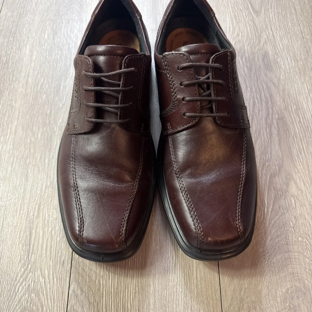 ECCO Helsinki 2 Bike Toe Tie Casual Rust (Reddish Brown) Men's Size EU 43 US 9.5